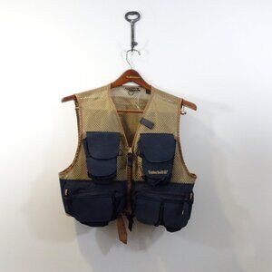 Vtg Timberland Fishing Vest Size S Weathergear Men’s Outdoor Safari Photographer